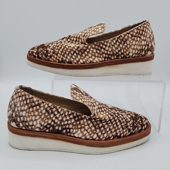 Free people snakeskin Velvet loafers Slip on shoes EU 36 US size 6 - Picture 1 of 9